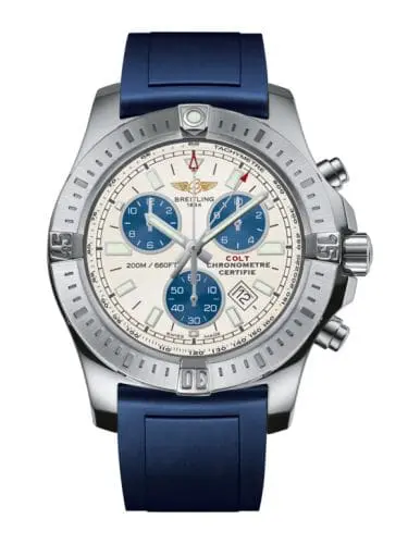 Breitling Colt Chronograph Stratus Silver / Rubber / Pin A7338811/G790/145S/A20S.1