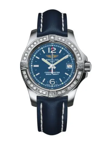 Breitling Colt Lady Diamond / Mariner Blue / Calf / Pin A7738853/C908/116X/A14BA.1