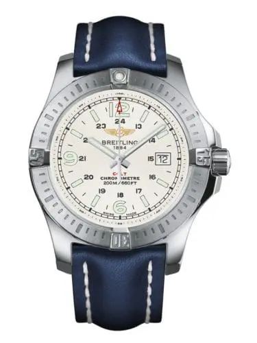 Breitling Colt Quartz Stratus Silver / Calf / Pin A7438811/G792/105X/A20BA.1
