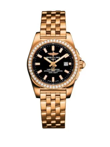 Breitling Galactic 29 Rose Gold / Diamond / Trophy Black / Bracelet H7234853.BF32.791H
