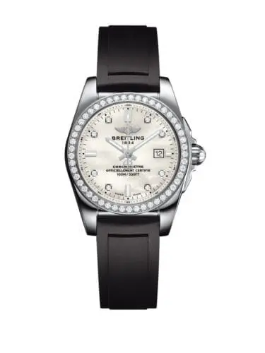 Breitling Galactic 29 Stainless Steel / Diamond / Pearl Diamond / Rubber A7234853|A785|248S