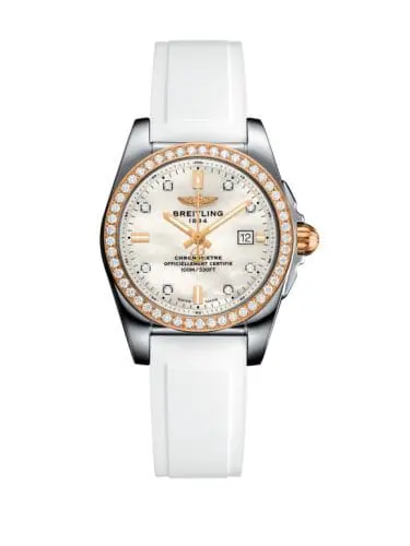 Breitling Galactic 29 Stainless Steel / Rose Gold / Diamond / Pearl Diamond / Rubber C7234853/A792/249S/A12S.1