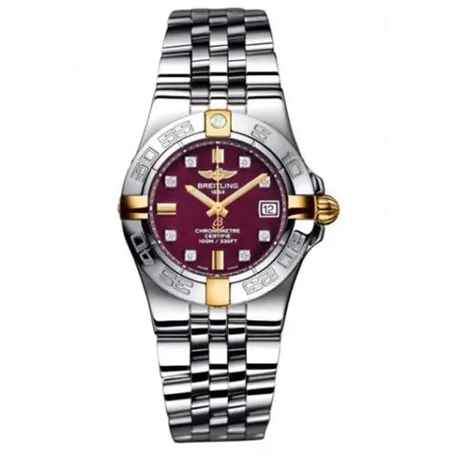 Breitling Galactic 30 Two Tone Red / Diamond / Bracelet B71340L2.K526.368A
