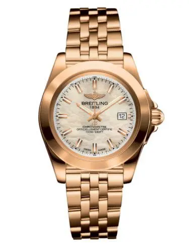 Breitling Galactic 32 Sleek Edition Rose Gold / Pearl / Bracelet H7133012.A802.792H