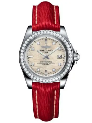 Breitling Galactic 32 Sleek Edition Stainless Steel / Diamond / Pearl Diamond / Sahara A7133053/A801/209X/A14BA.1