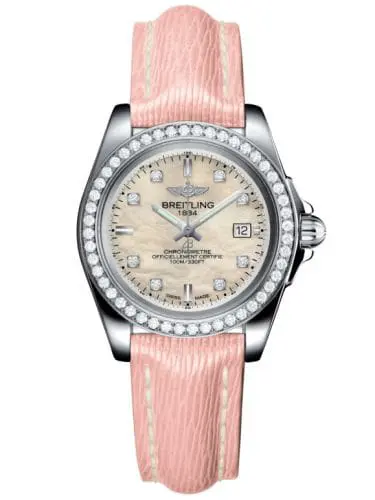 Breitling Galactic 32 Sleek Edition Stainless Steel / Diamond / Pearl Diamond / Sahara A7133053/A801/238X/A14BA.1