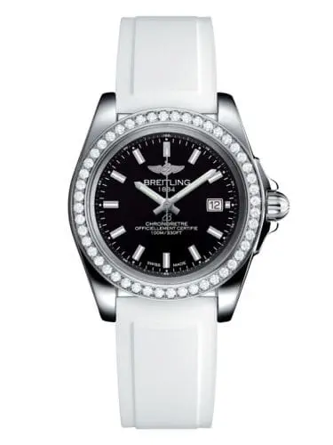 Breitling Galactic 32 Sleek Edition Stainless Steel / Diamond / Trophy Black / Rubber A7133053/BF62/164S/A14S.1