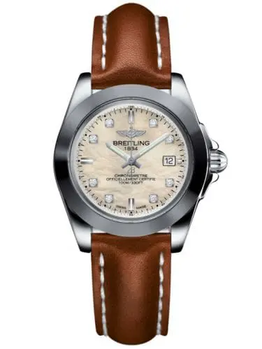 Breitling Galactic 32 Sleek Edition Stainless Steel / Pearl Diamond / Calf W7133012/A801/406X/A14BA.1
