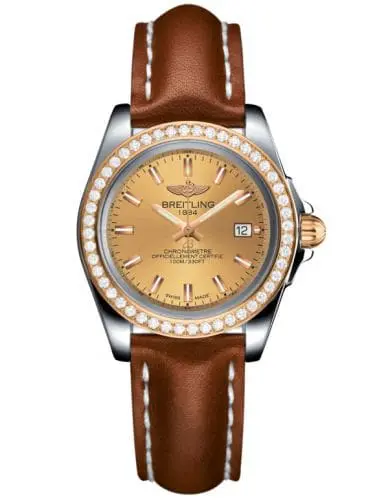 Breitling Galactic 32 Sleek Edition Stainless Steel / Rose Gold / Diamond / Golden Sun / Calf C7133053/H549/406X/A14BA.1