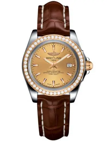 Breitling Galactic 32 Sleek Edition Stainless Steel / Rose Gold / Diamond / Golden Sun / Croco C7133053/H549/778P/A14BA.1