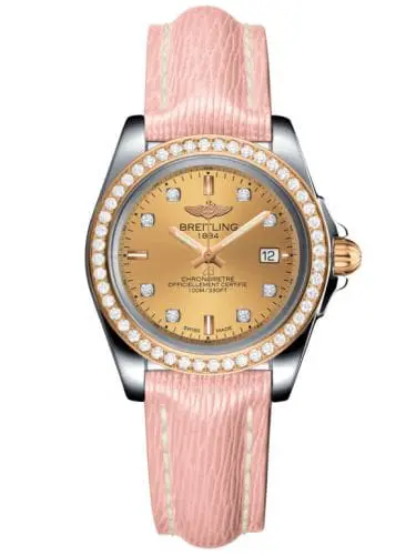 Breitling Galactic 32 Sleek Edition Stainless Steel / Rose Gold / Diamond / Golden Sun Diamond / Sahara C7133053/H550/238X/A14BA.1