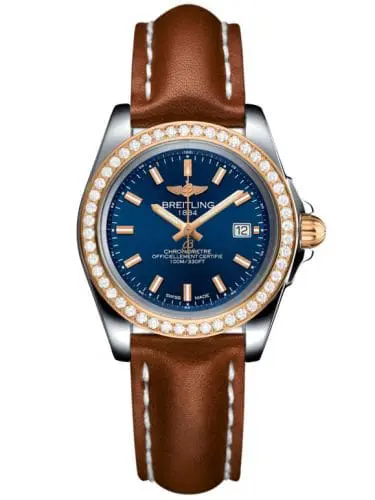 Breitling Galactic 32 Sleek Edition Stainless Steel / Rose Gold / Diamond / Horizon Blue / Calf C7133053/C952/406X/A14BA.1