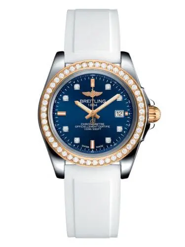 Breitling Galactic 32 Sleek Edition Stainless Steel / Rose Gold / Diamond / Horizon Blue Diamond / Rubber C7133053/C967/164S/A14S.1