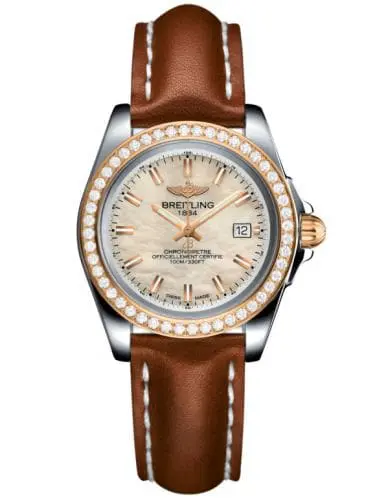 Breitling Galactic 32 Sleek Edition Stainless Steel / Rose Gold / Diamond / Pearl / Calf C7133053/A802/406X/A14BA.1