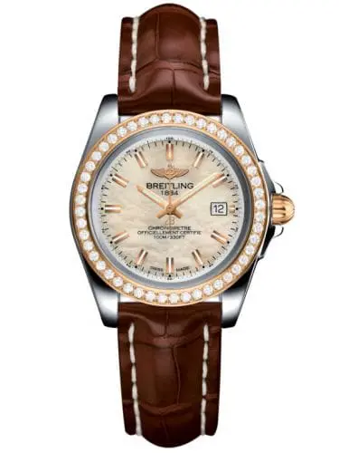 Breitling Galactic 32 Sleek Edition Stainless Steel / Rose Gold / Diamond / Pearl / Croco C7133053/A802/778P/A14BA.1