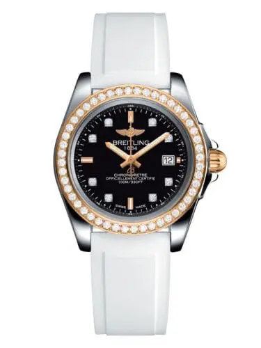 Breitling Galactic 32 Sleek Edition Stainless Steel / Rose Gold / Diamond / Trophy Black Diamond / Rubber C7133053/BF64/164S/A14S.1