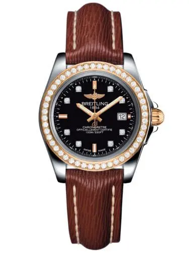 Breitling Galactic 32 Sleek Edition Stainless Steel / Rose Gold / Diamond / Trophy Black Diamond / Sahara C7133053/BF64/211X/A14BA.1