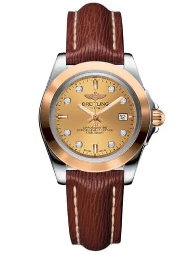 Breitling Galactic 32 Sleek Edition Stainless Steel / Rose Gold / Golden Sun Diamond / Sahara C7133012/H550/211X/A14BA.1