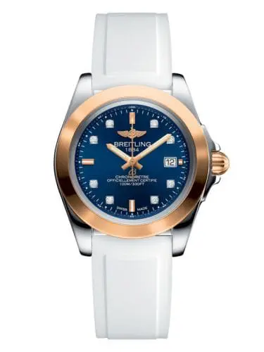 Breitling Galactic 32 Sleek Edition Stainless Steel / Rose Gold / Horizon Blue Diamond / Rubber C7133012/C967/164S/A14S.1