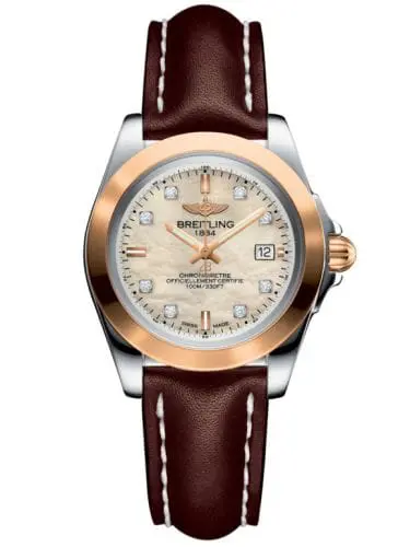Breitling Galactic 32 Sleek Edition Stainless Steel / Rose Gold / Pearl Diamond / Calf C7133012/A803/410X/A14BA.1