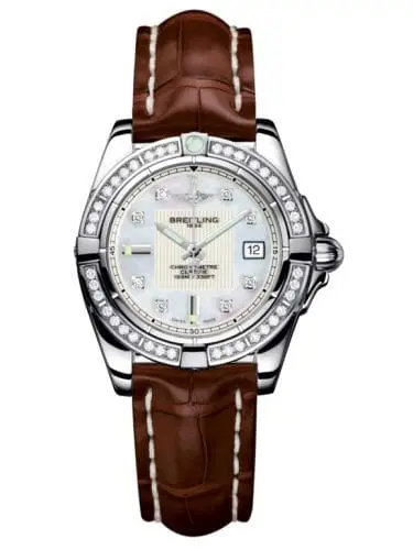 Breitling Galactic 32 Stainless Steel / Diamond / Pearl Diamond / Croco A71356LA.A708.778P