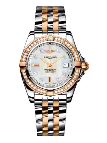Breitling Galactic 32 Stainless Steel / Rose Gold / Diamond / Pearl Diamond / Bracelet C71356LA.A712.367C