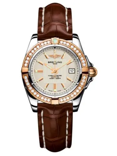Breitling Galactic 32 Stainless Steel / Rose Gold / Diamond / Sierra Silver / Croco C71356LA.G704.778P