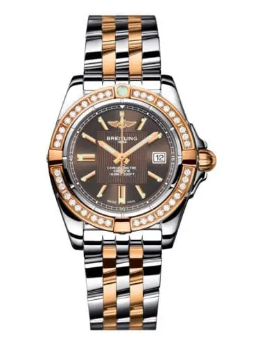 Breitling Galactic 32 Stainless Steel / Rose Gold / Diamond / Solar Bronze / Bracelet C71356LA.Q581.367C