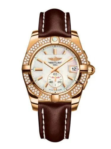 Breitling Galactic 36 Automatic Rose Gold / Diamond / Pearl / Calf H3733053.A724.416X