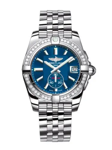 Breitling Galactic 36 Automatic Stainless Steel / Diamond / Gun Blue / Bracelet A3733053/C824/376A