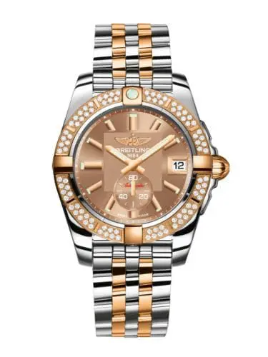 Breitling Galactic 36 Automatic Stainless Steel / Rose Gold / Diamond / Copperhead Bronze / Bracelet C3733053.Q584.376C