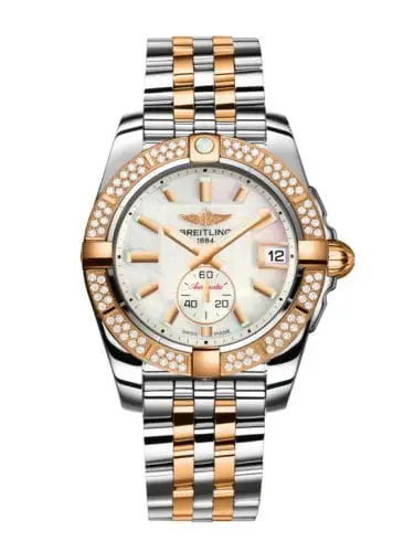 Breitling Galactic 36 Automatic Stainless Steel / Rose Gold / Diamond / Pearl / Bracelet C3733053.A724.376C
