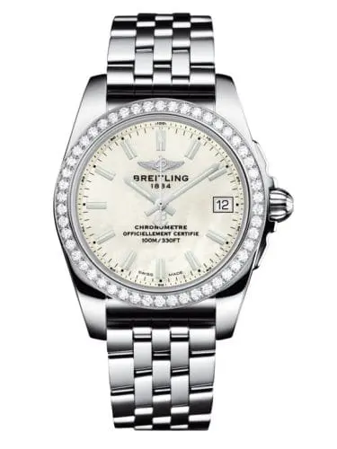 Breitling Galactic 36 Stainless Steel / Diamond / Pearl / Bracelet A7433053.A779.376A