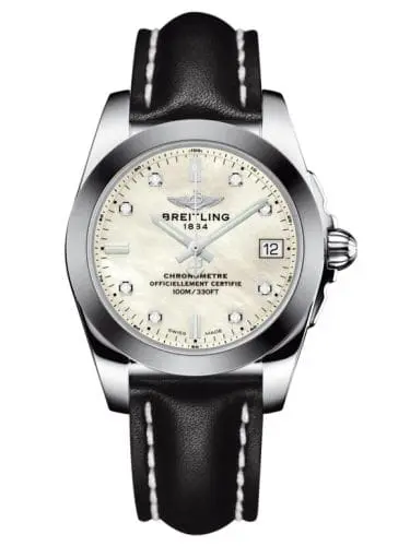 Breitling Galactic 36 Stainless Steel / SleekT / Pearl Diamond / Calf W7433012.A780.414X