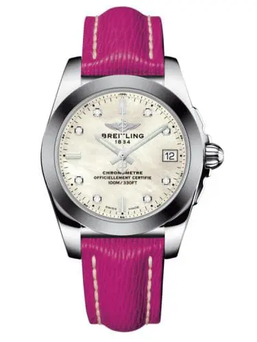 Breitling Galactic 36 Stainless Steel / SleekT / Pearl Diamond / Sahara W7433012.A780.242X