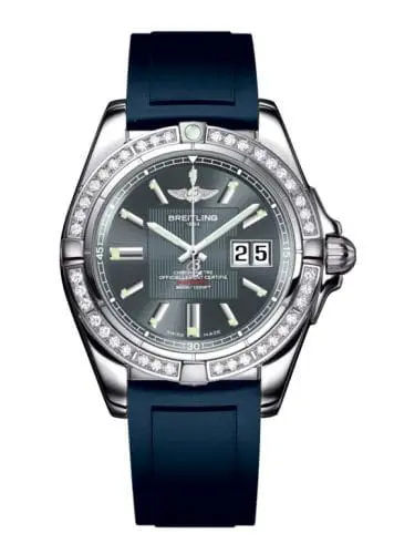 Breitling Galactic 41 Stainless Steel / Diamond / Tomcat Gray / Rubber A49350LA.F549.138S