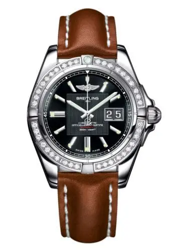 Breitling Galactic 41 Stainless Steel / Diamond / Trophy Black / Calf A49350LA.BA07.425X