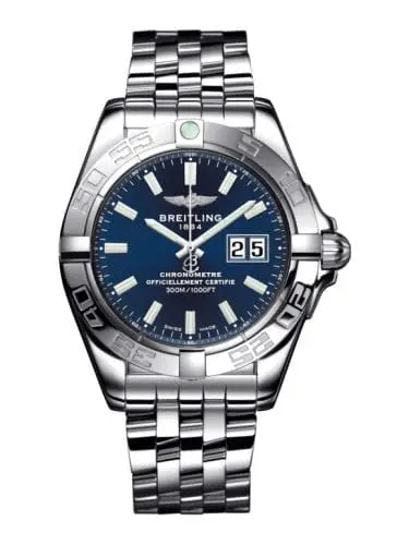 Breitling Galactic 41 Stainless Steel / Horizon Blue / Bracelet A49350L2.C929.366A