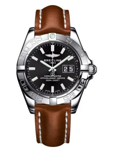 Breitling Galactic 41 Stainless Steel / Onyx Black / Calf A49350L2.BE58.425X