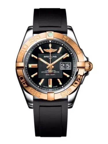 Breitling Galactic 41 Stainless Steel / Rose Gold / Trophy Black / Rubber C49350L2.BA09.132S