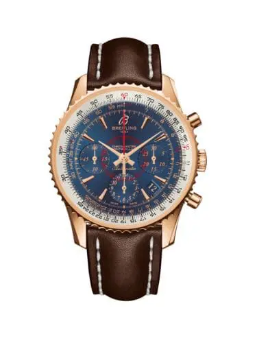 Breitling Montbrillant 01 Red Gold / Aurora Blue / Calf RB013012.C896.431X