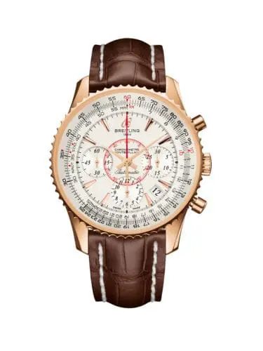 Breitling Montbrillant 01 Red Gold / Mercury Silver / Croco RB013012.G710.724P