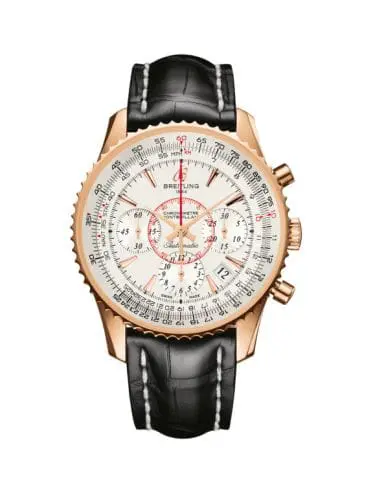 Breitling Montbrillant 01 Red Gold / Mercury Silver / Croco RB013012.G710.728P