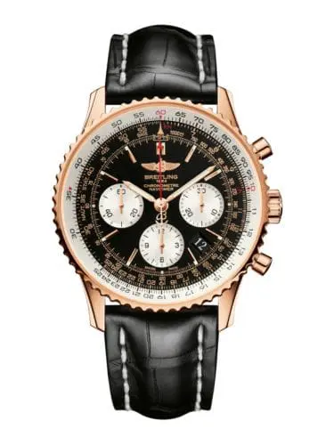 Breitling Navitimer 01 43 Red Gold / Black / Alligator / Pin RB012012/BA49/743P/R20BA.1