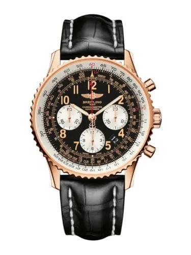 Breitling Navitimer 01 43 Red Gold / Black Arabic / Croco / Pin RB012012/BB07/743P/R20BA.1
