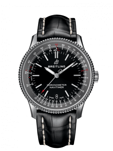 Breitling Navitimer 1 38 Automatic Stainless Steel / Black / Croco / Pin A17325241B1P1