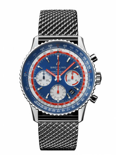 Breitling Navitimer 1 B01 Chronograph 43 Stainless Steel / Airline Editions Pan Am / Mesh AB01212B1C1A1
