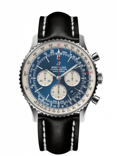 Breitling Navitimer 1 B01 Chronograph 46 Stainless Steel / Aurora Blue / Calf AB012721.CA05.441X