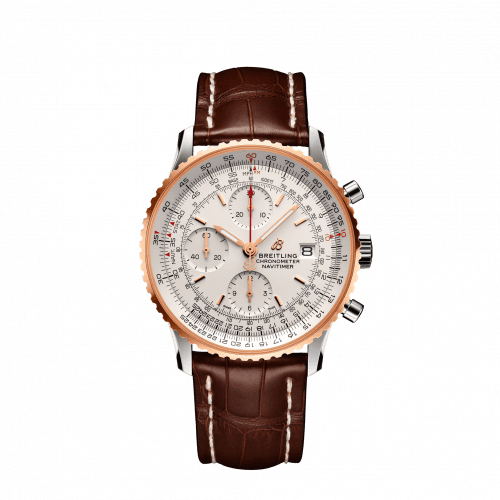 Breitling Navitimer 1 Chronograph 41 Stainless Steel / Red Gold / Silver / Croco / Pin U13324211G1P1