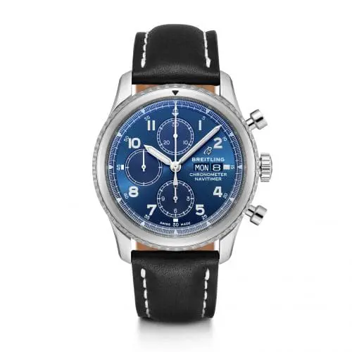 Breitling Navitimer 8 Chronograph 43 Stainless Steel / Blue / Black Calf A13314101C1X1